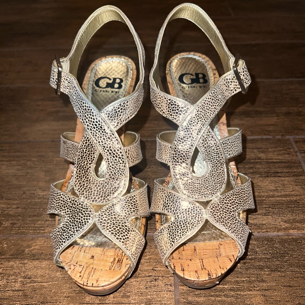 Gianni Bini Gold Wedges